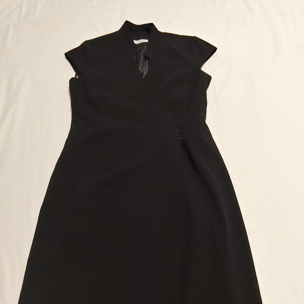 NWOT Calvin Klein Black Fitted Dress Size 4